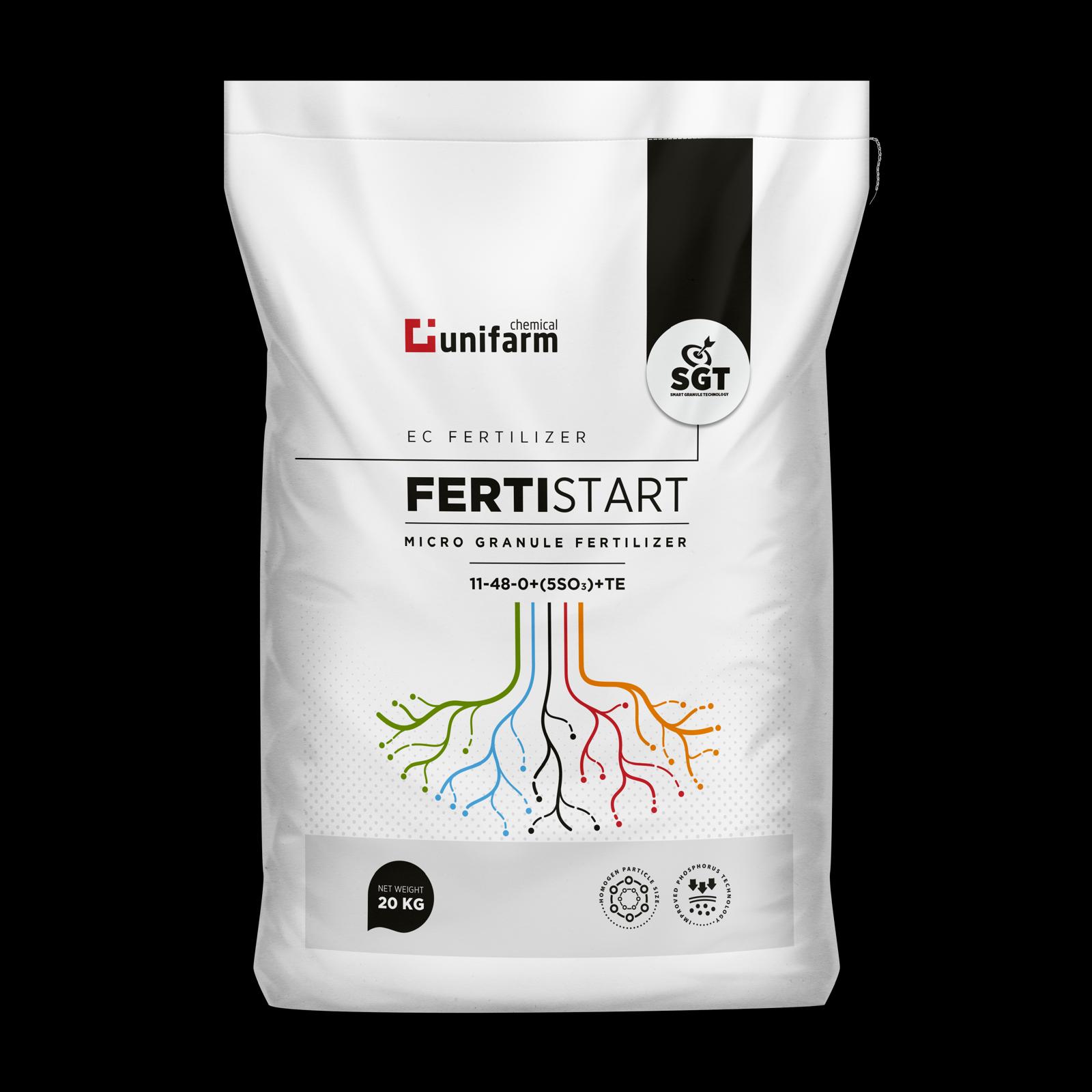 UNIFARM FERTISTART 11-48-0+(5SO3)+TE MICRO GRANULE FERTILIZER